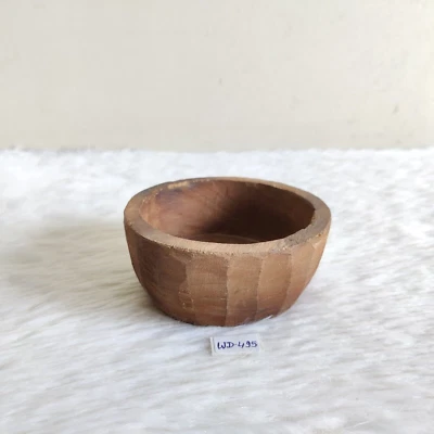 Antique Primitive Handmade Wooden Salad Bowl Original Old Home Decorative WD495 - Imagem 1 de 4