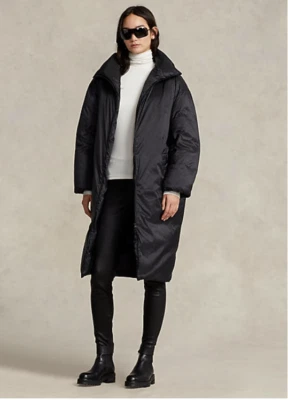 Polo Ralph Lauren Women Polo Black Water-Repellent Down Coat Size S NWT 798$+TAX - Image 1 of 4