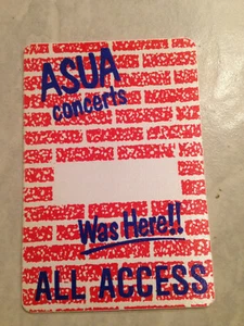 ASUA concerts  Backstage Pass  ALL ACCESS  NEW  - Picture 1 of 1