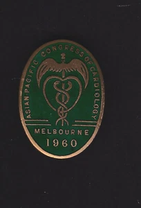Asian Pacific Congress of Cardiology, Melboure 1960 badge lovely item and scarce - Picture 1 of 2