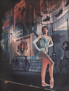 1957 Vintage FRANZÖSISCHE Prima Ballerina RENEE JEANMAIRE Tanz periodischer Druck - Bild 1 von 1