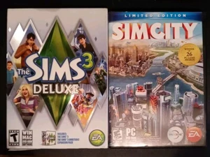 Sims 3: Deluxe + Ambitions Expansion Pack [Win/Mac, PC] + Sim City LMTD Edition - Picture 1 of 1