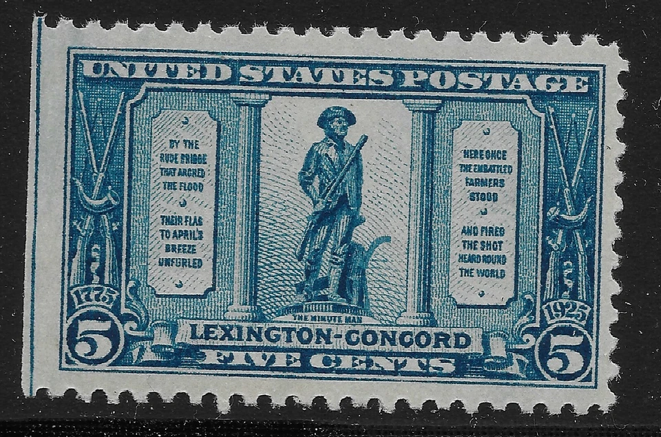 US Scott #619, Single 1925 Minute Man 5c FVF MNH - Image 1 of 1