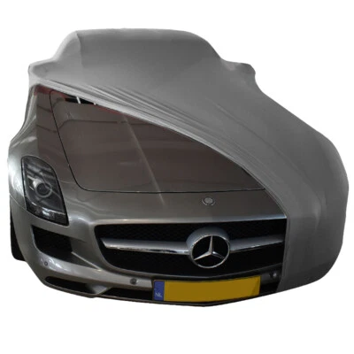 Indoor car cover fits Mercedes-Benz SLS AMG Coupe bespoke Stuttgart Grey cove... Foto 1 de 4