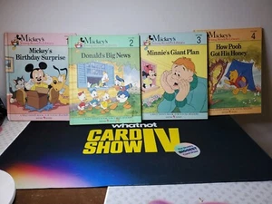 (4) Young Reader Library Book Hardcover Mickey's Birthday Surprise Vol 1,2,3 & 4 - Picture 1 of 2