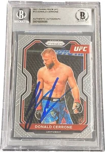 DONALD COWBOY CERRONE SIGNED 2021 PANINI PRIZM UFC CARD #12 BECKETT BAS  - Picture 1 of 1