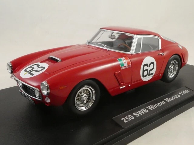 KK SCALE MODELS 1/18 - FERRARI 250 GT SWB - WINNER MONZA 1960 180864R