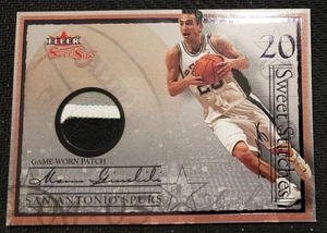 2004-05 Fleer Sweet Sigs Sweet Stitches Patches Black #MG Manu Ginobili - Picture 1 of 5