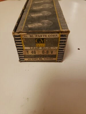 BOMBILLAS CALEFACTOR/RADIO/RELOJ GM T 46 NUEVAS PARA 32-36 Chevy 33-34 Pontiac 119453 Foto 1 de 4