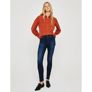 AG Adriano Goldschmied The Farrah Skinny High-Rise Skinny GR 27R dunkle Waschung gebraucht, in einwandfreiem Zustand - Bild 1 von 17