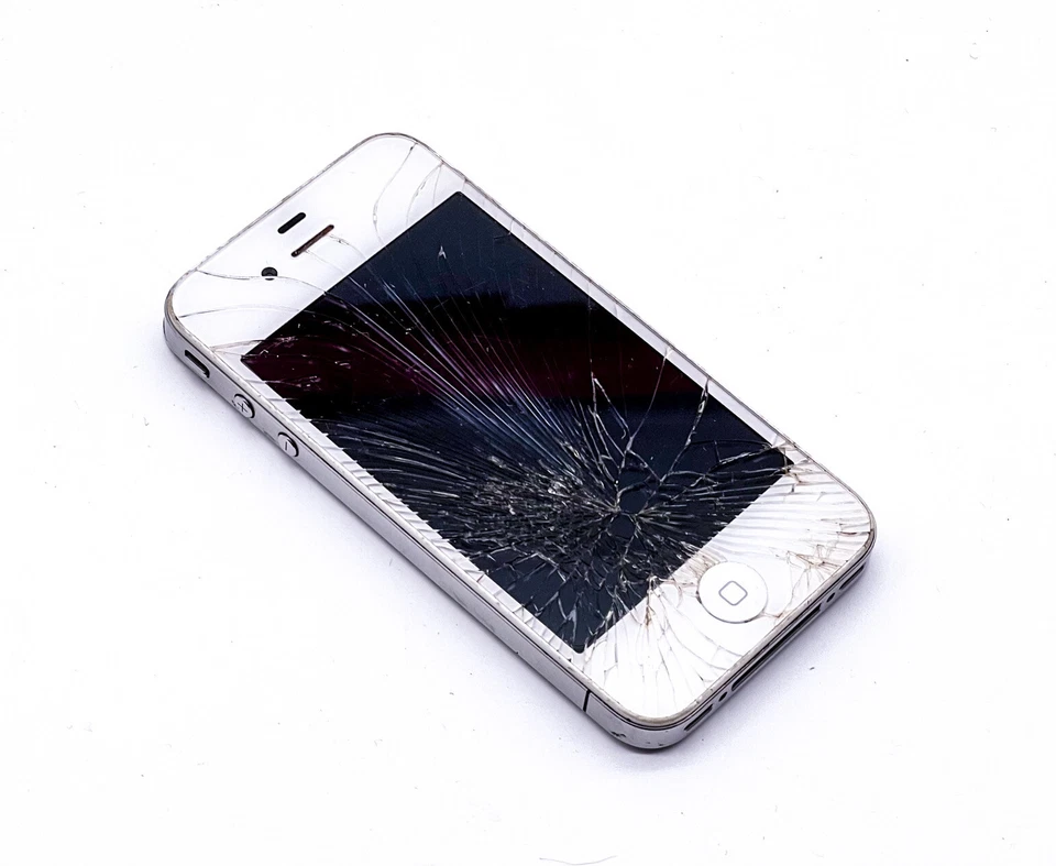 Apple IPHONE 4 Con Displayschaden Blanco 16GB - Imagen 1 de 4