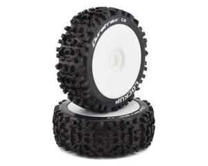 DuraTrax Pre-Mounted Lockup 1/8 Buggy Tires (White) (2)(Soft - C2) - Picture 1 of 1