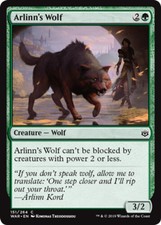Arlinn's Wolf - War Of The Spark  C Lightly Played Regular MTG Single Card