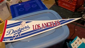 Vintage Los Angeles Dodgers MLB Baseball Pennant Full Size 30" WOS Champs - Picture 1 of 2