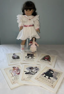 Vestido blanco/rosa vintage 1995 Pleasant Co American Girl Doll Samantha Tea Party - Imagen 1 de 24
