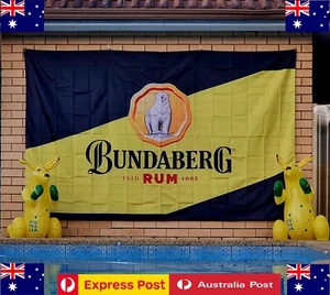 Bundaberg Rum Banner 3mx1.8m Large Bar Decor Collectables Man Cave Wall Hanging - Picture 1 of 14