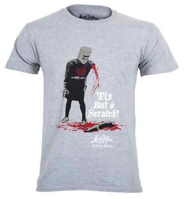 Official Monty Python T Shirt Tis But A Scratch New Holy Grail Grey S M L XL XXL - Image 1 of 4