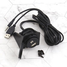 Produktbild - 2M USB 2.0 AUX 3,5 mm 1/8 Buchse Verlängerung Adapter Kabel Anschluss Set