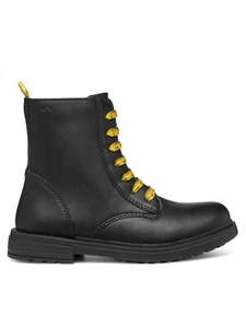 Geox J Eclair Boots - Black/Yellow - UK 5/EU 38/US 5.5/254mm - BNIB - Picture 1 of 6
