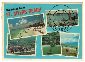 1980er Postkarte Fort Myers Beach Florida FL - Bild 1 von 2
