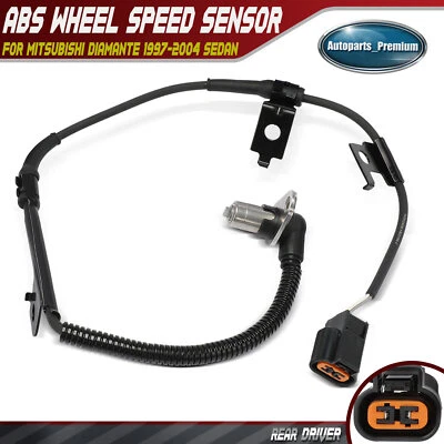 Rear Driver Side ABS Wheel Speed Sensor for Mitsubishi Diamante 1997-2004 Sedan - Image 1 of 4