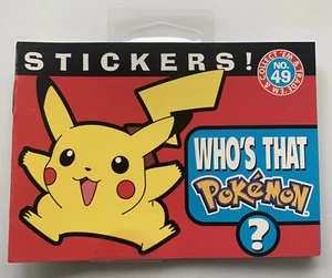 2000 American Greetings Pokémon Nintendo Sticker Book #49 New Vintage Game Freak - Picture 1 of 8