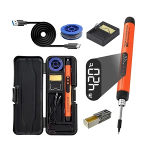 Type-C Rechargeable Wireless Welding Tool Digital Electric Soldering Iron Kit - Picture 1 of 14