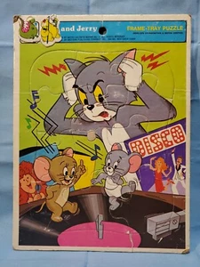 VTG 1979 Tom And Jerry Frame Tray Puzzle Whitman 4528B-88 - Picture 1 of 4