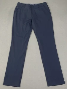 Pantalone tecnico vero classico uomo taglia 34x34 slim blu navy conico performance nuovo con etichetta - Foto 1 di 10