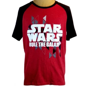 Star Wars T-Shirt Rule The Galaxy Red & Black Jersey Tshirt XL Men's Sizing Tee - Picture 1 of 6