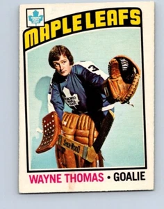 VINTAGE HOCKEY CARD O-PEE-CHEE 1976 TORONTO MAPLE LEAFS WAYNE THOMAS  NO106      - Picture 1 of 2