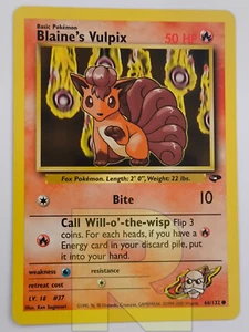 Blaine's Vulpix ® Gym Challenge 66/132 ® Comune ® Pokemon ® Inglese ® EX - Picture 1 of 4