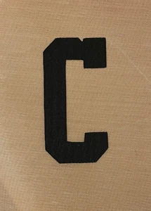 2023-present Philadelphia Flyers white away jersey captain C patch 3" Couturier - Picture 1 of 3