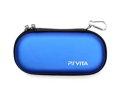 Bolsa de transporte console fina azul EVA anti-choque estojo rígido para PSVita 2000 - Imagem 1 de 4