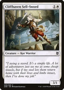 [MTG] Cliffhaven Sell-Sword (008) (ZNR) NM - Picture 1 of 1