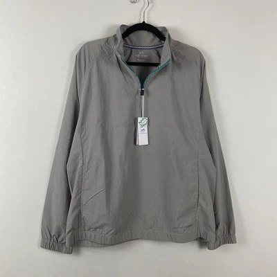 Jaqueta Pulôver Masculina Southern Tide Cinza Médio Shoreline Performance 1/4 Zíper - Imagem 1 de 4