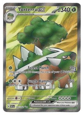 Torterra ex 185/162 Sv05: Temporal Forces Holo Ultra Rare Pokemon TCG - NM - Image 1 of 2