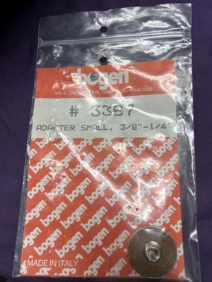 Nuevo stock antiguo Bogen - Adaptador Manfrotto 1/4"- a 3/8" hecho en Italia parte #3367 Foto 1 de 3