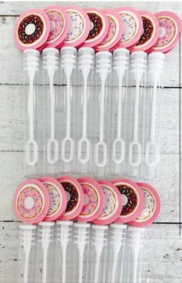 15 varitas de burbuja DoNut Grow Up Donut Fiesta Favor Donut Cumpleaños No Crezcas Foto 1 de 1