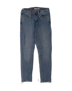 LEVI'S Womens 711 Skinny Jeans W27 L26 Blue Cotton AQ04 - Picture 1 of 5