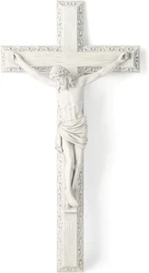 BC Katholisches Kruzifix Wandkreuz, Jesus Christus Wanddeko für elegantes modernes Zuhause - Bild 1 von 7