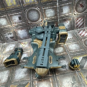 Warhammer 40K Tau Empire Hammerhead Gunship Incomplete Damaged Assembled 8BTT-5 - Picture 1 of 11