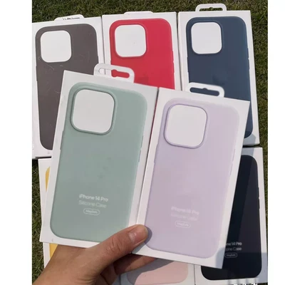 Original Silicone Phone Case with MagSafe Cover For iPhone 14 Pro Max 14 Pro 14 - Image 1 of 4