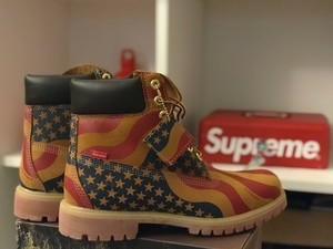 supreme stars and stripes timberlands