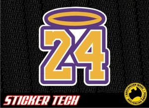 24 HALO KOBE BRYANT STICKER DECAL SUITS KB BASKETBALL JERSEY LA LAKERS CAR UTE - Picture 1 of 1