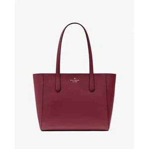 Kate Spade Staci Medium Tote BlackBerry Saffiano Leather Shoulder Bag KG473 $359 - Picture 1 of 1