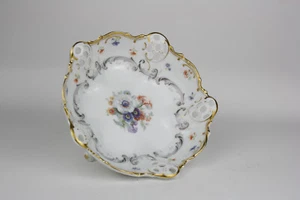Rosenthal Moliere Bavaria Charlotte Durchbruch Schale Goldrand Blumen - Bild 1 von 3