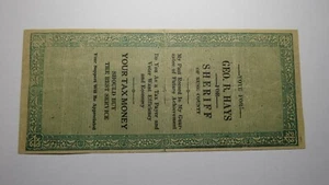 1861 Konföderierte Währung Faksimile politische Werbung Note für Geo B. Hays - Bild 1 von 2