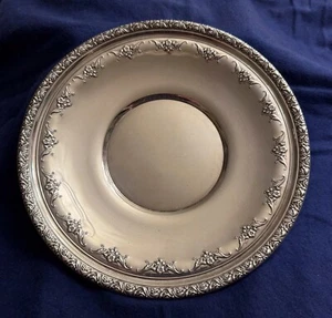 Exquisite RARE Vintage Alvin Chateau Rose Sterling Silver 9.5” Sandwich Plate - Picture 1 of 7