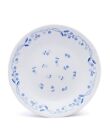 Elegant White/Blue Glass Dinner Plates Set Of 6 for Your Dining Pleasure: 26Cm